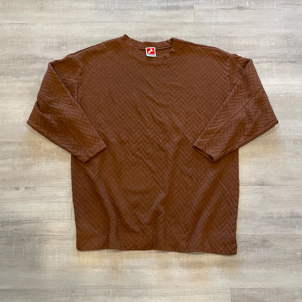 Vintage brown zigzag crewneck/sweater